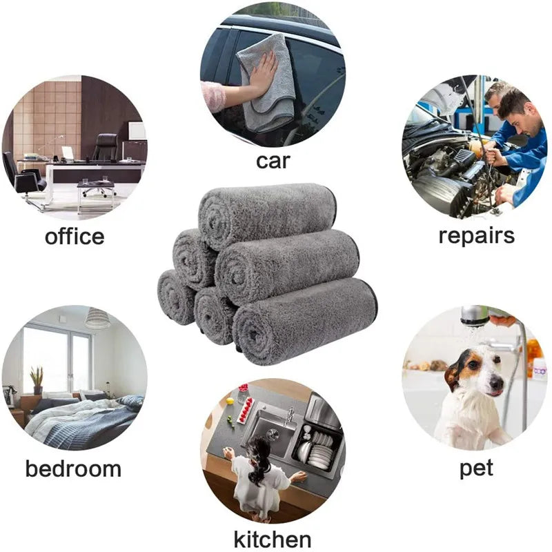 Serviette microfibre épaisse pour voiture – Lavage & séchage Prendre Soin de son Auto