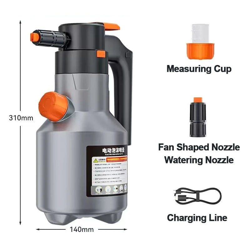 Pulvérisateur à mousse électrique 2 L – lavage automobile Prendre Soin de son Auto