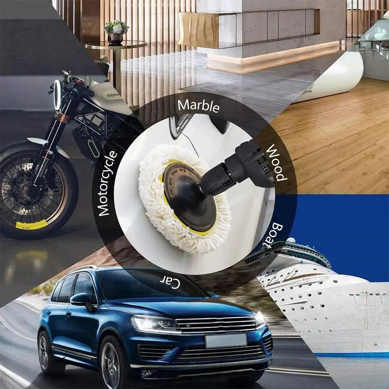Kit de tampons en laine – polissage automobile Prendre Soin de son Auto