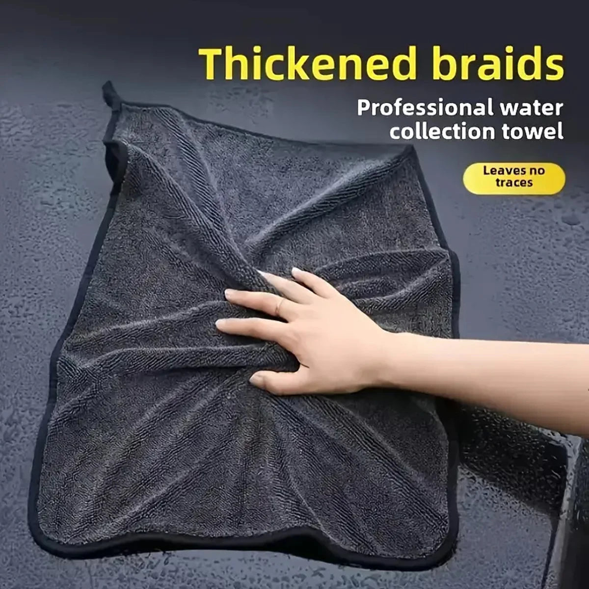 Grande serviette microfibre de séchage voiture – ultra absorbante Prendre Soin de son Auto