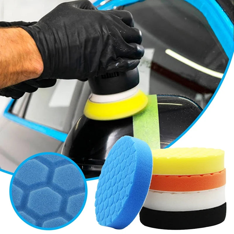 Kit 5 tampons de polissage voiture – 3 à 7 pouces Prendre Soin de son Auto
