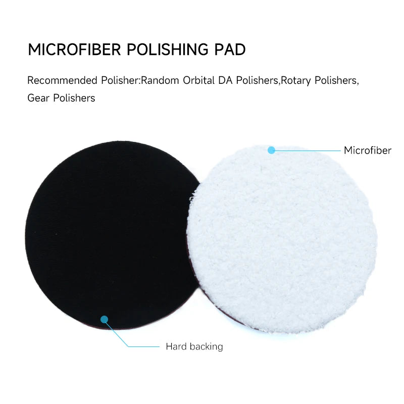Tampons microfibre de polissage voiture – 3, 5 ou 6 pouces Prendre Soin de son Auto
