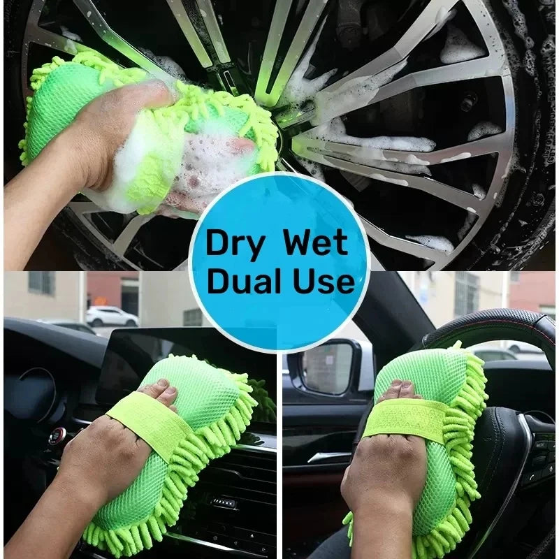 Kit lavage voiture – éponges, brosses & gants Prendre Soin de son Auto