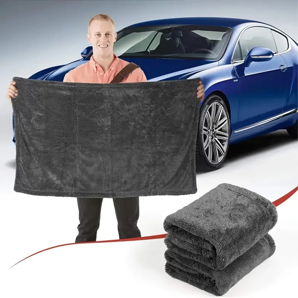 Grande serviette microfibre de séchage automobile 30 à 60 par 90 cm