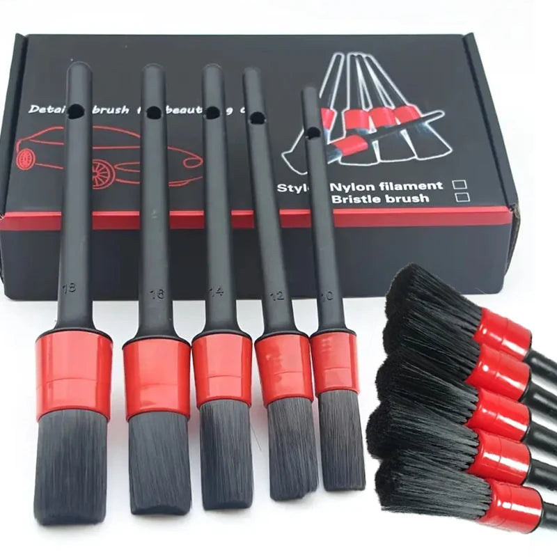Detailing Brush Set Car Brushes Car Detailing Brush For Car Cleaning Detailing Brush Dashboard Air Outlet Wheel Brushes Prendre Soin de son Auto