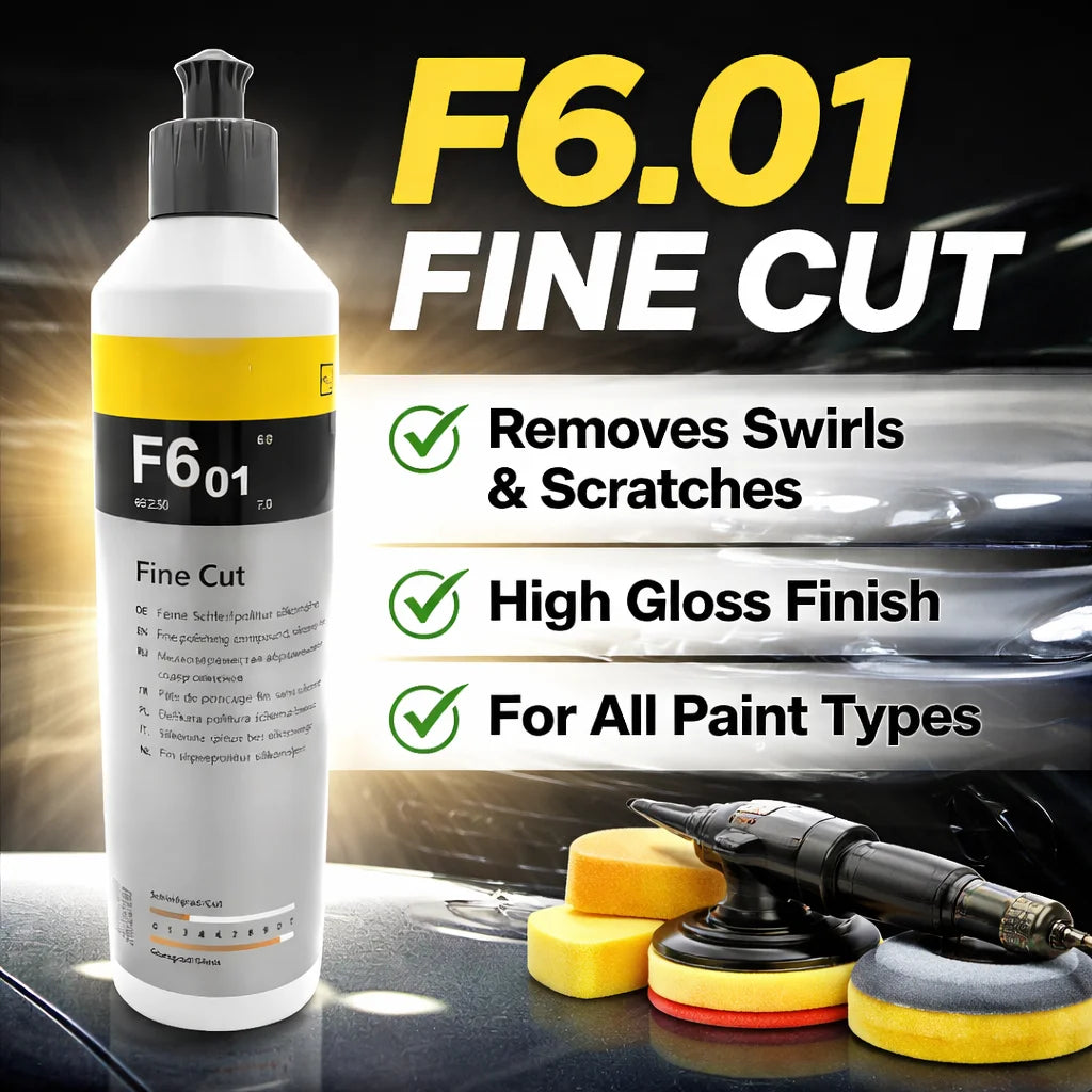 Fine Cut F6.01 Polish Compound 250ml– Professional Car Polish, Smooth Finish & Scratch Removal, 250ml Prendre Soin de son Auto